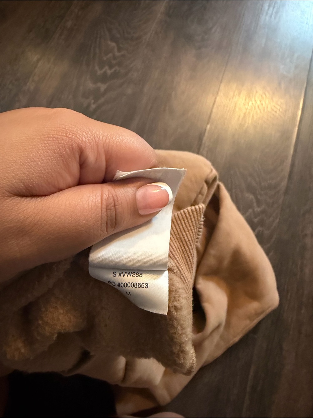 Vuori Women's Half-Zip Hoodie in Camel - Picture 6 of 7